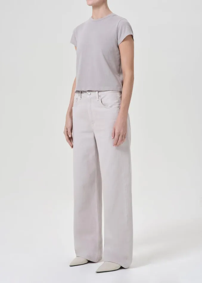 Tops and Bodysuits Women Agolde Adine Shrunken Tee In Flake