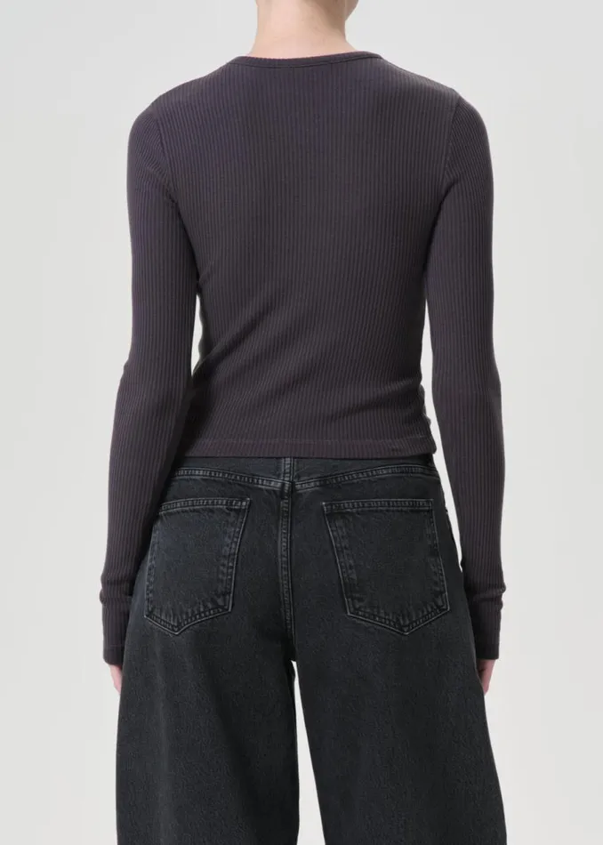 Tops and Bodysuits Women Agolde Alma Shrunken Crewneck In Shade