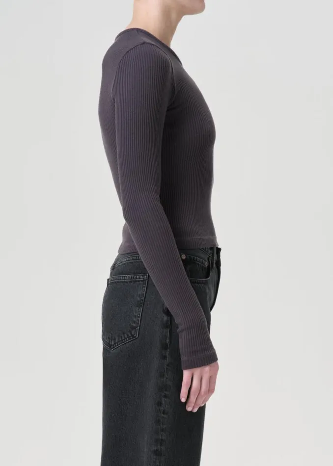 Tops and Bodysuits Women Agolde Alma Shrunken Crewneck In Shade