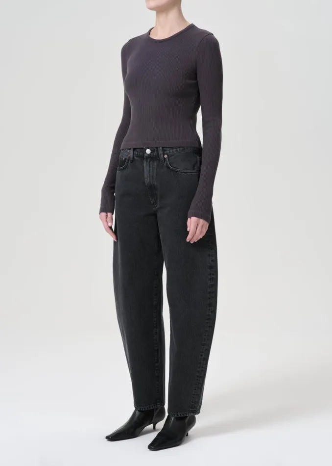 Tops and Bodysuits Women Agolde Alma Shrunken Crewneck In Shade