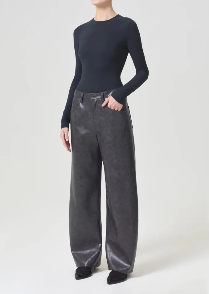 Tops and Bodysuits Women Agolde Aura Long Sleeve Bodysuit In Potion