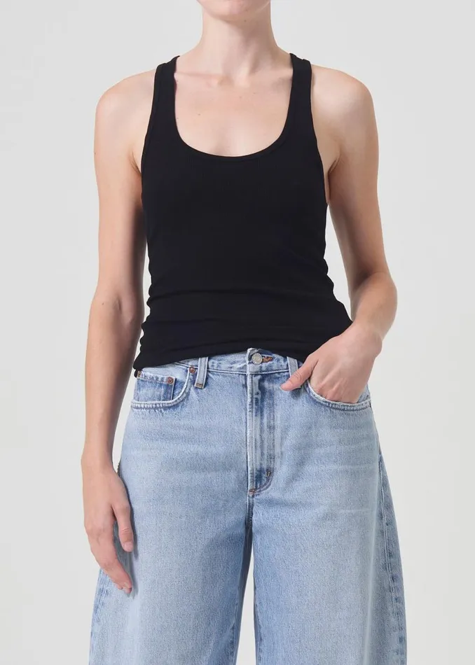 Tops and Bodysuits Women Agolde Bianca Tank In Black
