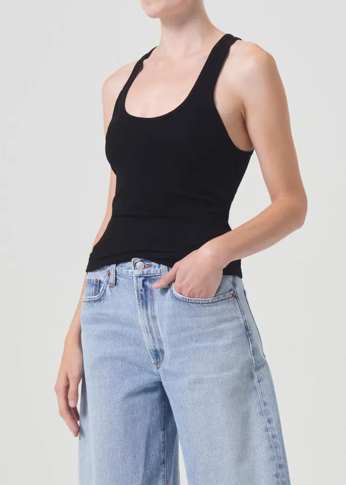 Tops and Bodysuits Women Agolde Bianca Tank In Black