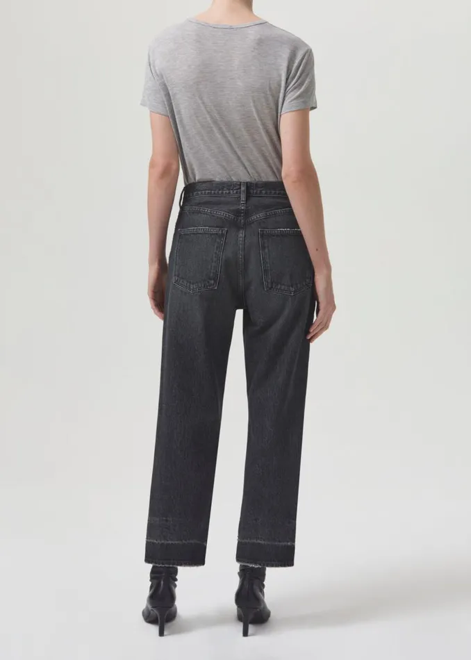 Tops and Bodysuits Women Agolde Drew Tee In Grey Heather