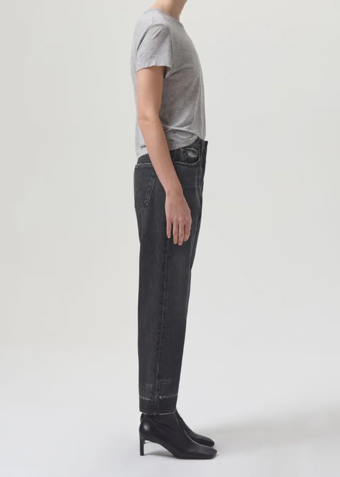 Tops and Bodysuits Women Agolde Drew Tee In Grey Heather