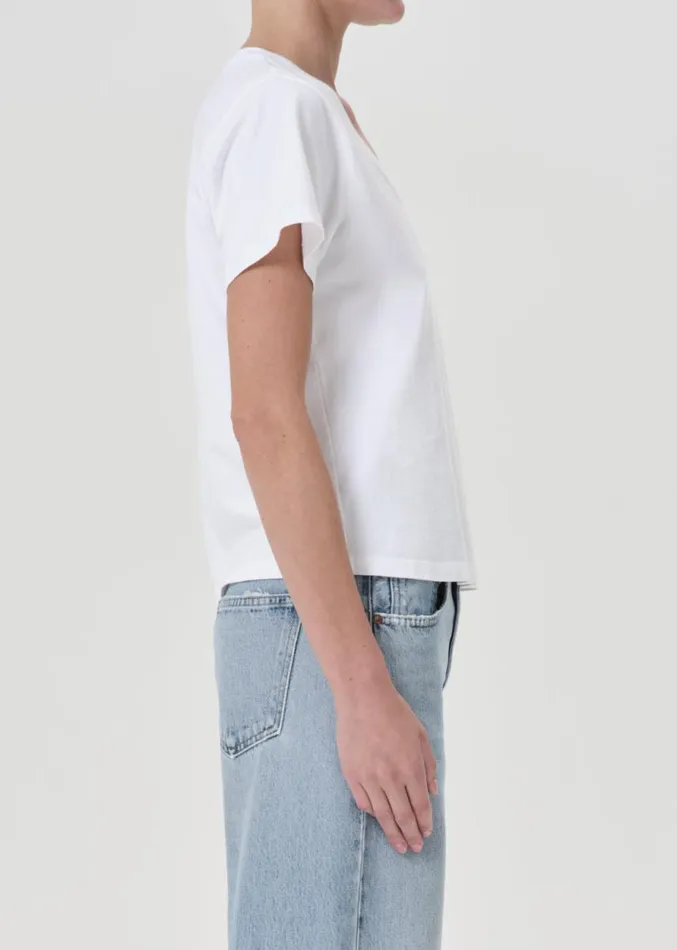 Tops and Bodysuits Women Agolde Jones TShirt In White