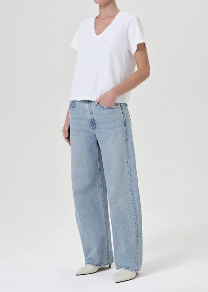 Tops and Bodysuits Women Agolde Jones TShirt In White
