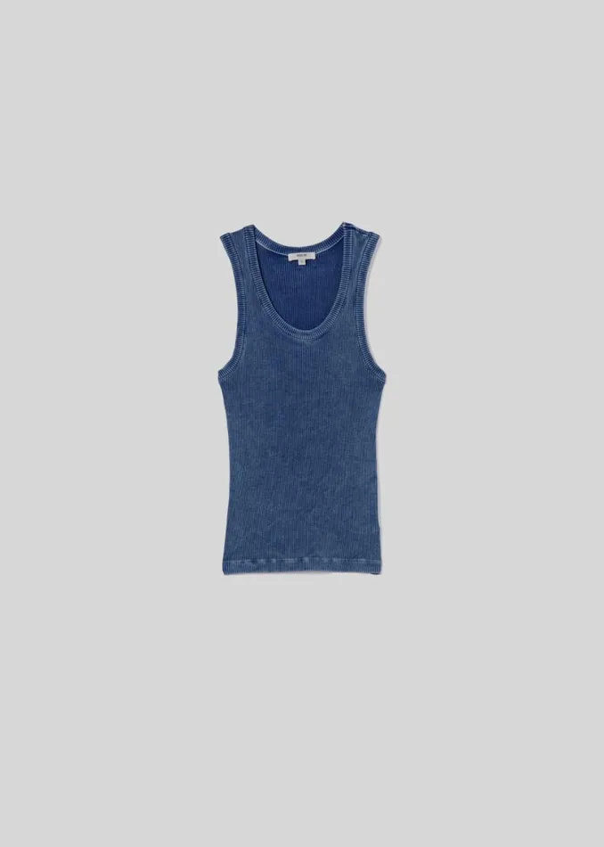 Tops and Bodysuits Women Agolde Poppy Tank In Indigo