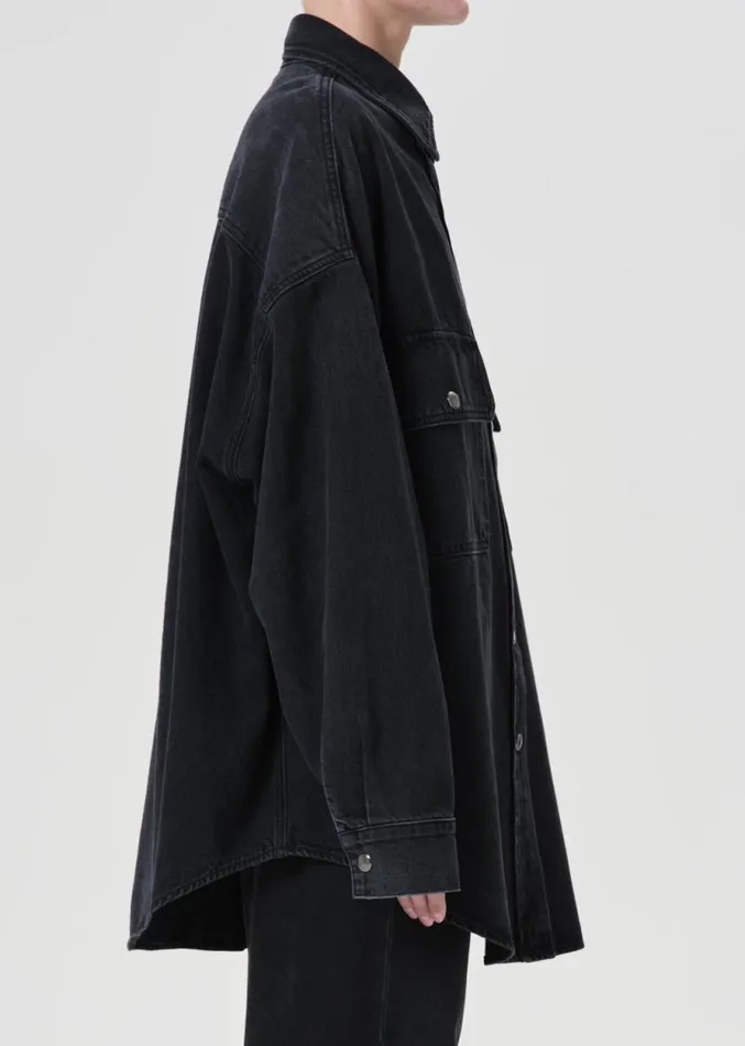 Tops and Bodysuits Women Agolde Talli Oversized Shirt In Begun