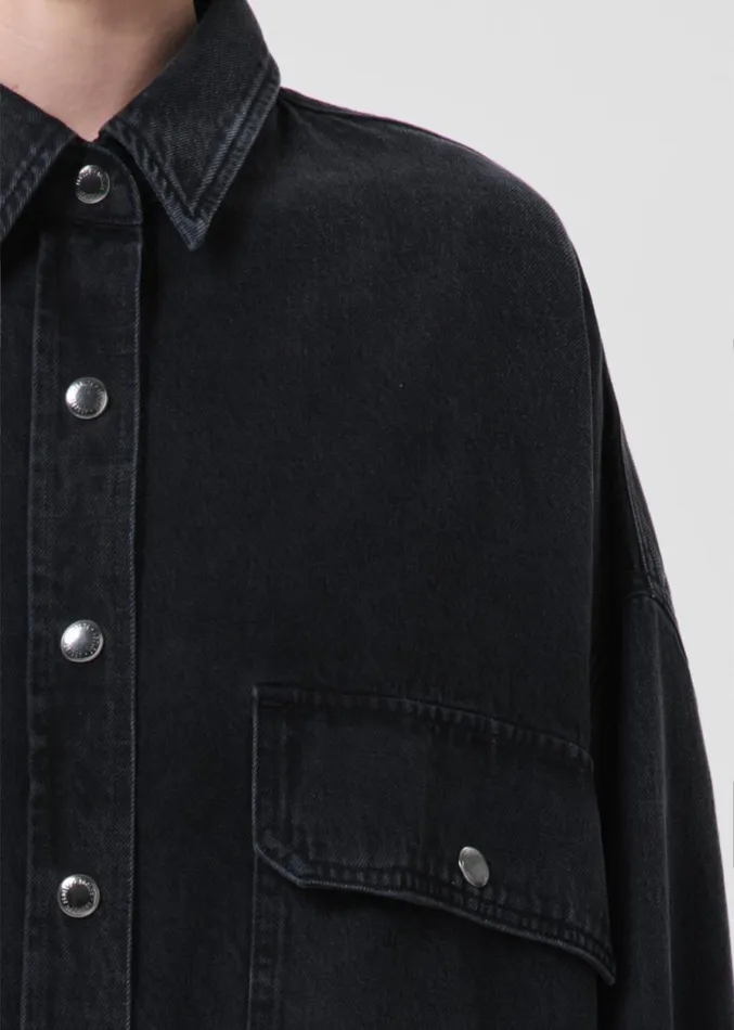 Tops and Bodysuits Women Agolde Talli Oversized Shirt In Begun