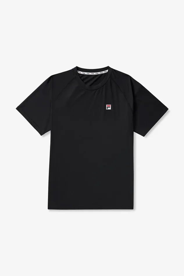 Tops and TShirts Men Fila Short Sleeve Crewneck 001 Black