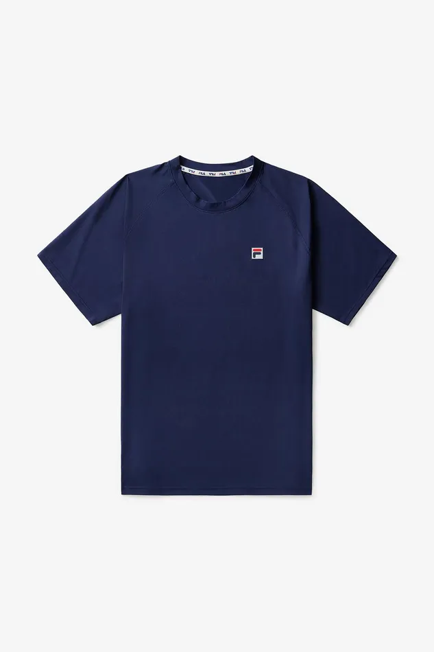 Tops and TShirts Men Fila Short Sleeve Crewneck 412 Fila Navy