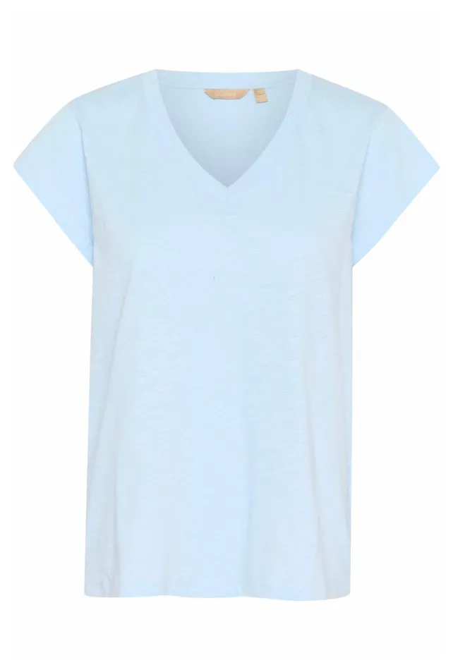 Tops and TShirts Women CULTURE CUbiana Tshirt Cashmere Blue