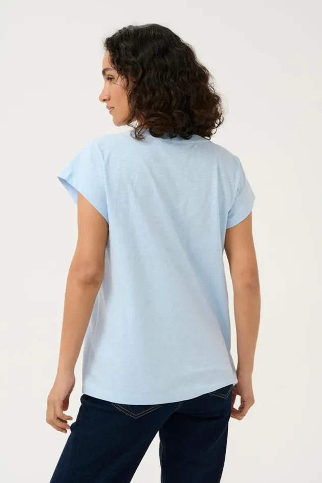 Tops and TShirts Women CULTURE CUbiana Tshirt Cashmere Blue