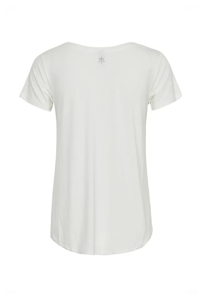 Tops and TShirts Women CULTURE CUpoppy Tshirt Spring Gardenia