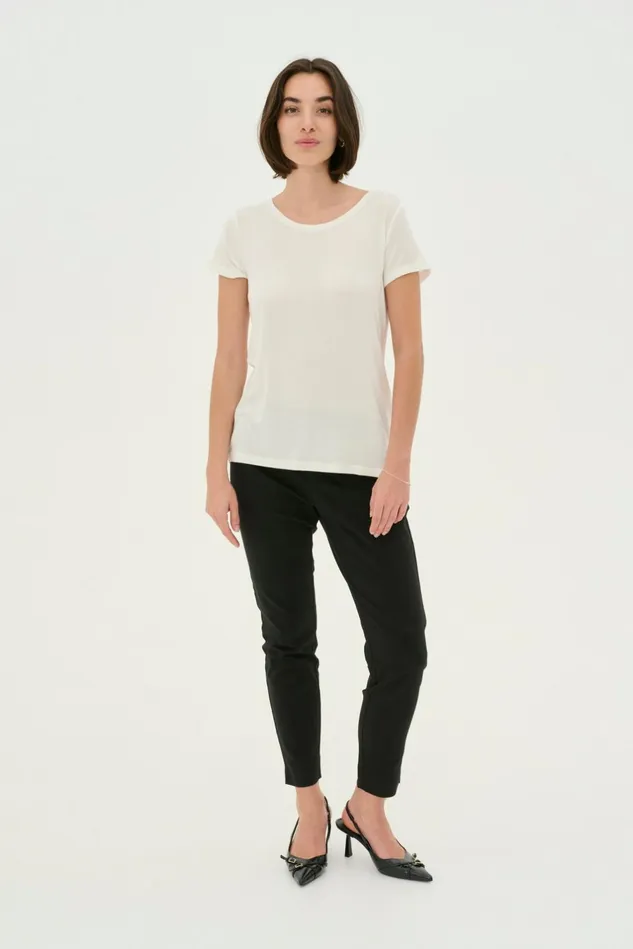 Tops and TShirts Women CULTURE CUpoppy Tshirt Spring Gardenia
