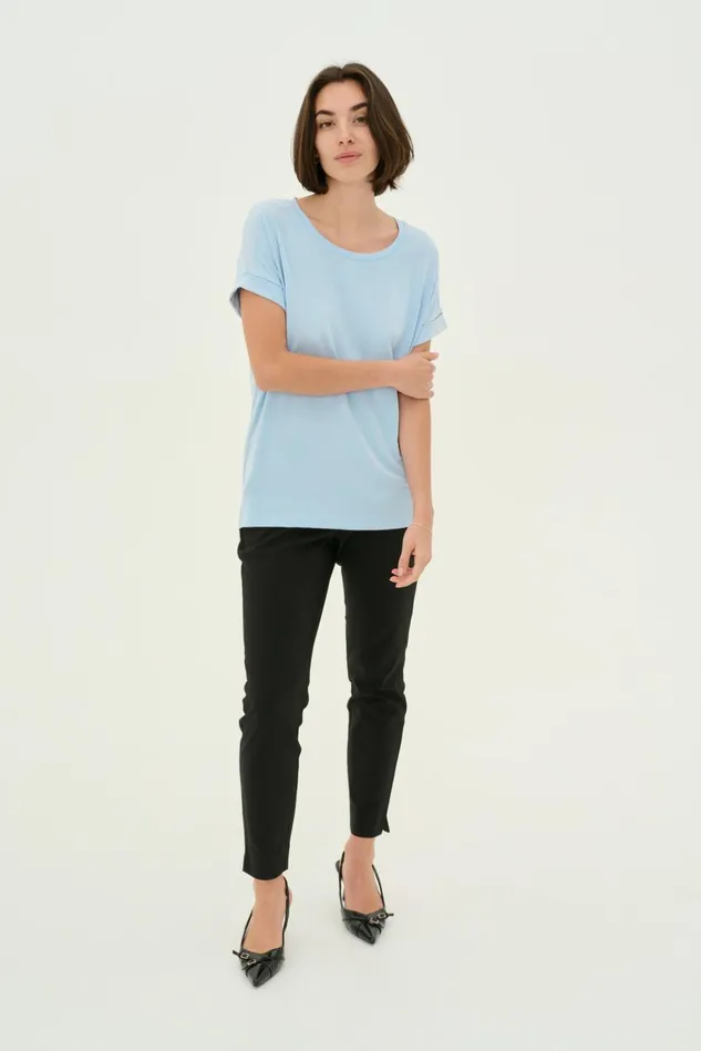 Tops and TShirts Women CULTURE Kajsa Tshirt Cashmere Blue