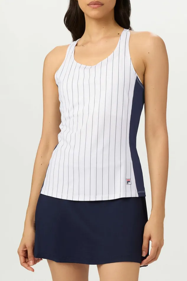 Tops and TShirts Women Fila Performance Iconic Racerback Tank 147 Whitefila Navy Tops and TShirts Women Fila Performance Iconic Racerback Tank 147 Whitefila Navy