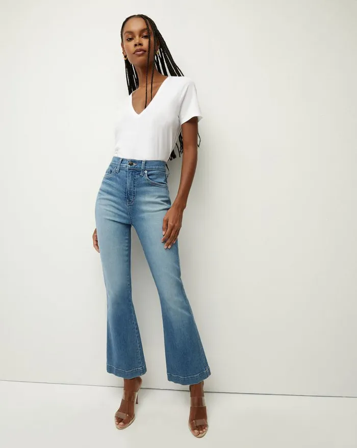 Tops and Tees Shop Veronica Beard Cindy VNeck Tee White