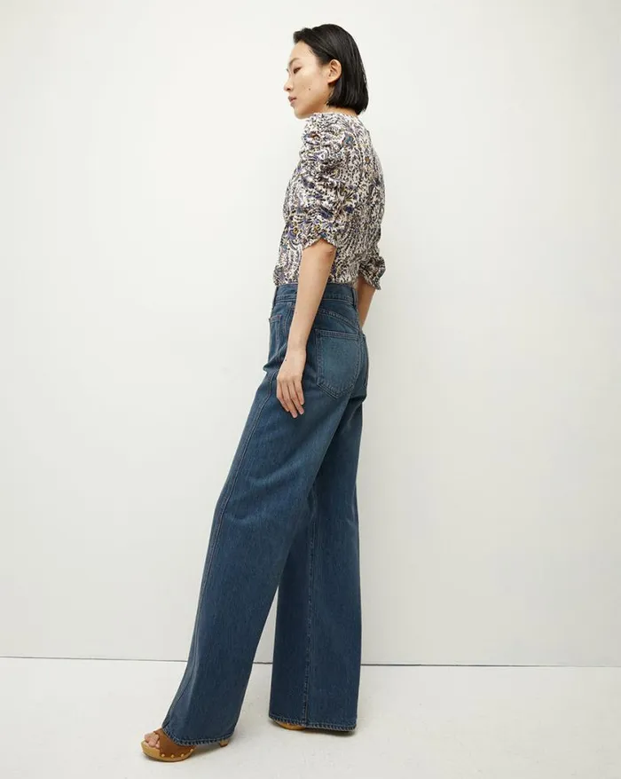 Tops and Tees Shop Veronica Beard Henrieta Floral Top Ecru Multi