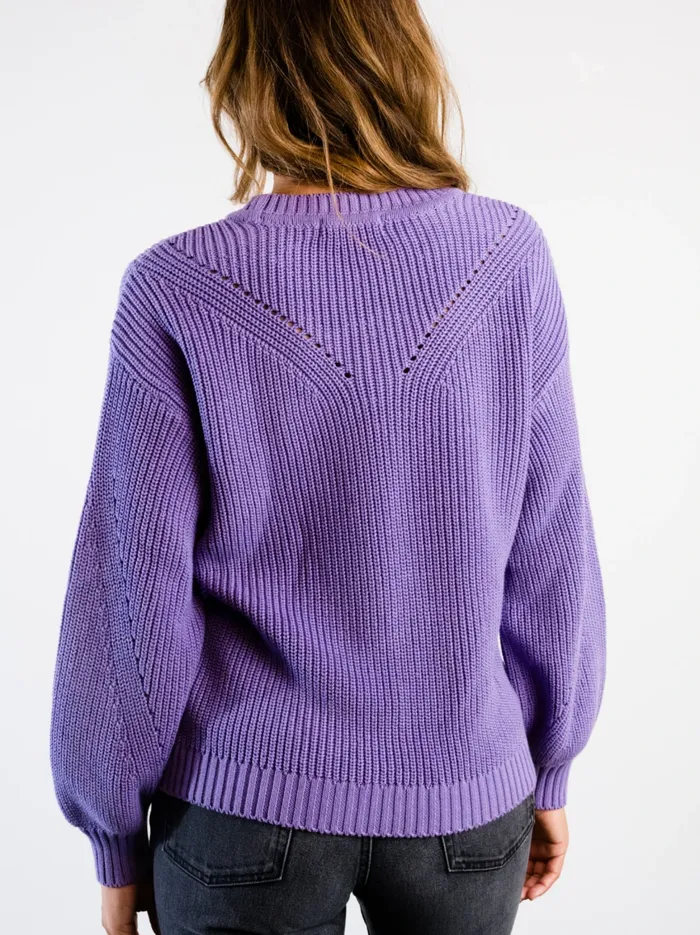 Tops Sarah Billow Sleeve Sweater French Lilac 8211 Able Women