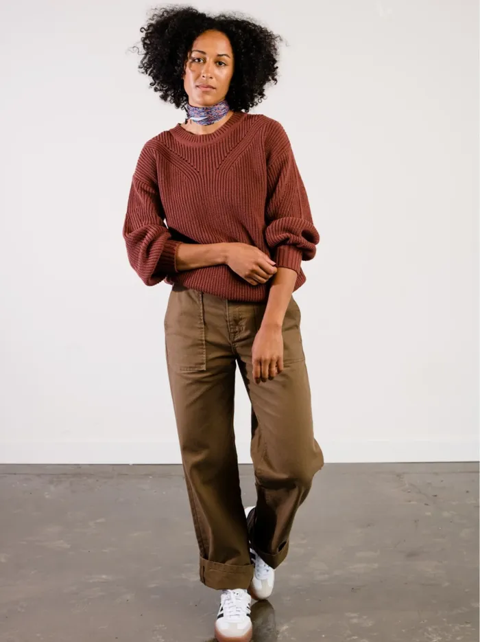 Tops Sarah Billow Sleeve Sweater French Lilac 8211 Able Women
