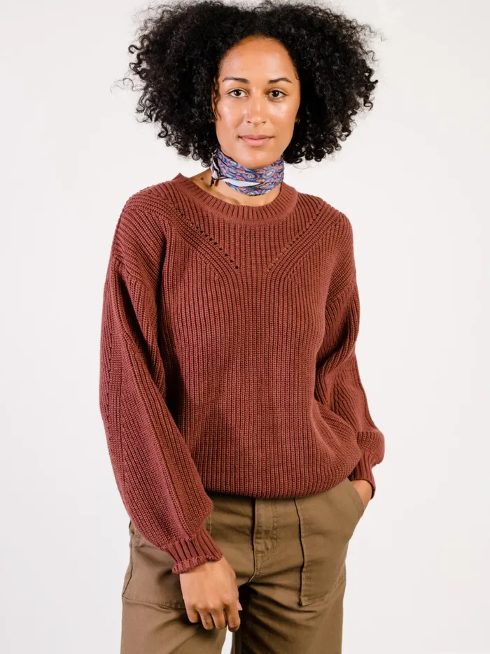 Tops Sarah Billow Sleeve Sweater French Lilac 8211 Able Women
