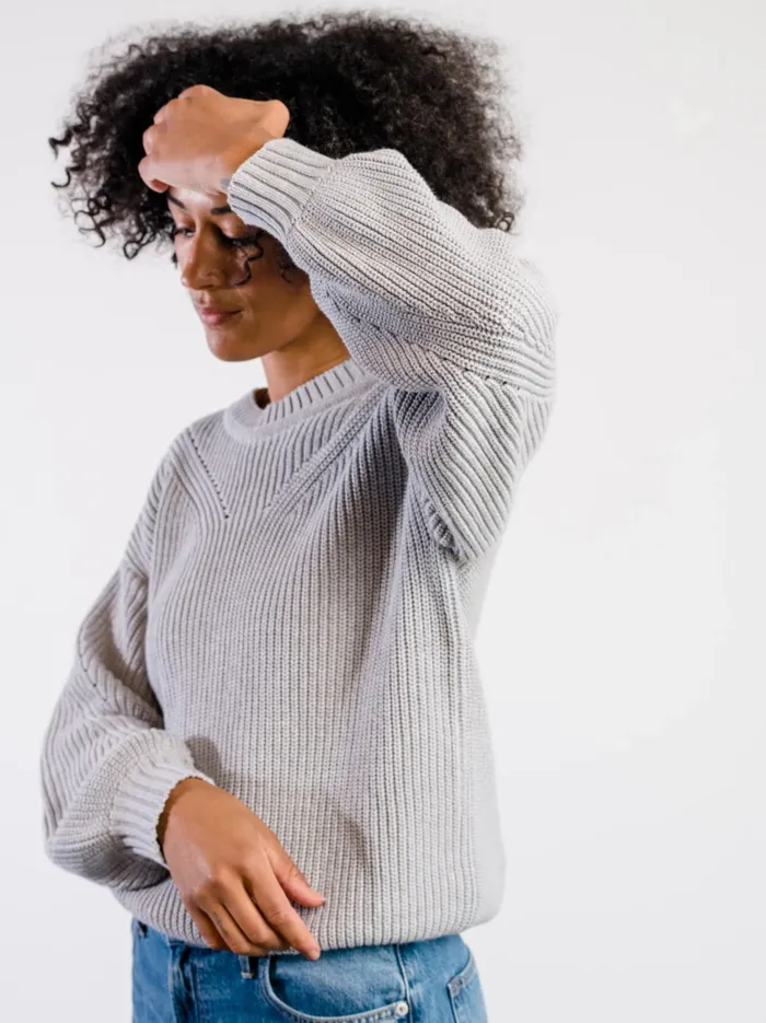 Tops Sarah Billow Sleeve Sweater French Lilac 8211 Able Women
