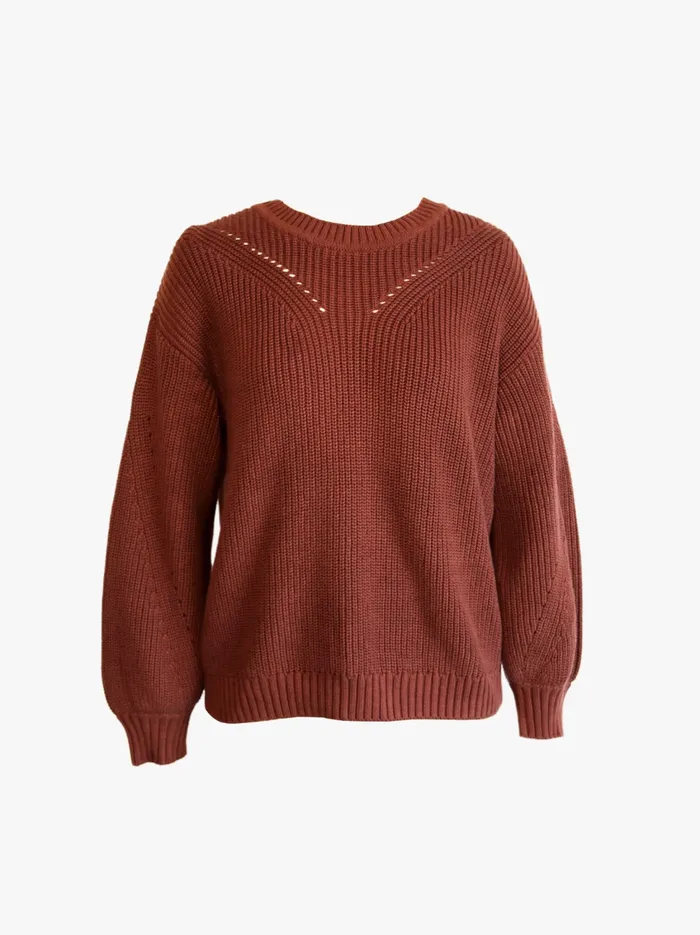 Tops Sarah Billow Sleeve Sweater French Lilac 8211 Able Women