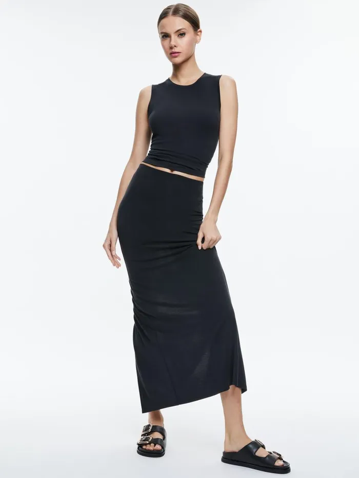 Tops Women Alice Olivia KAPPA CROPPED TANK Black
