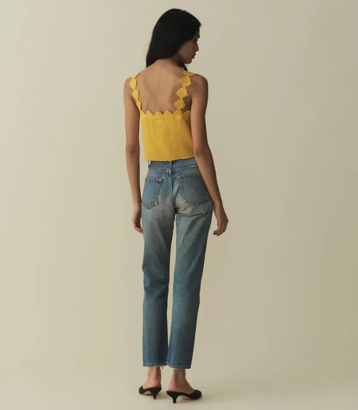 Tops Women DEN Flores Top Goldenrod Tops Women DEN Flores Top Goldenrod