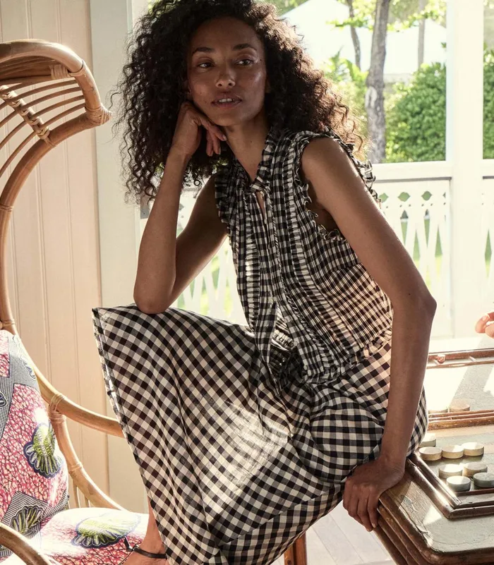 Tops Women DEN Harietta Top Marilyn Gingham Tops Women DEN Harietta Top Marilyn Gingham