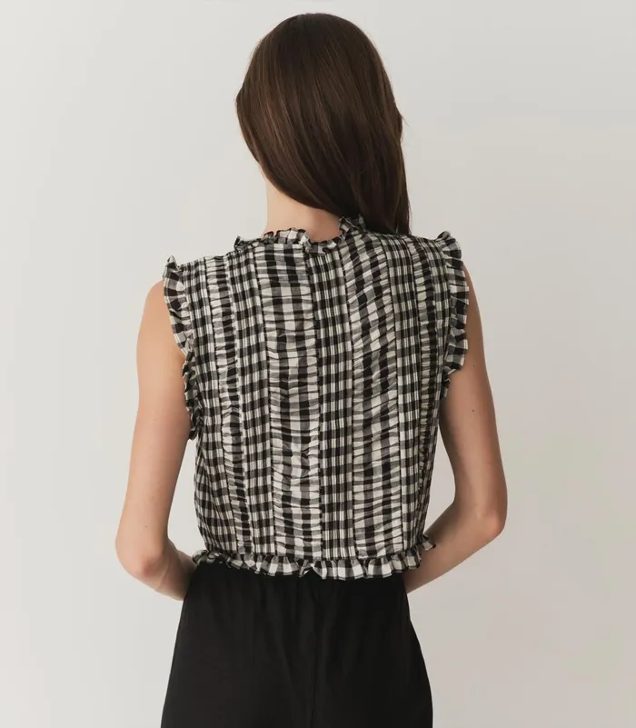 Tops Women DEN Harietta Top Marilyn Gingham Tops Women DEN Harietta Top Marilyn Gingham
