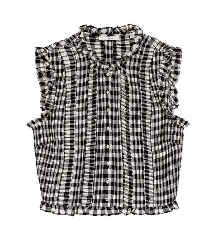 Tops Women DEN Harietta Top Marilyn Gingham Tops Women DEN Harietta Top Marilyn Gingham
