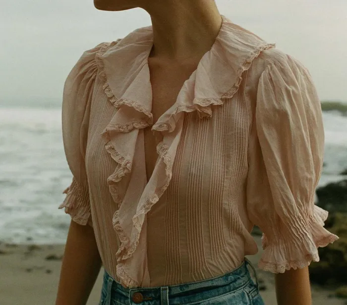 Tops Women DEN Henri Top Blush Tops Women DEN Henri Top Blush