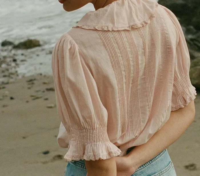 Tops Women DEN Henri Top Blush Tops Women DEN Henri Top Blush