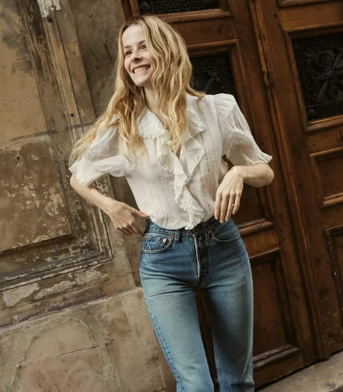 Tops Women DEN Henri Top Salt Tops Women DEN Henri Top Salt