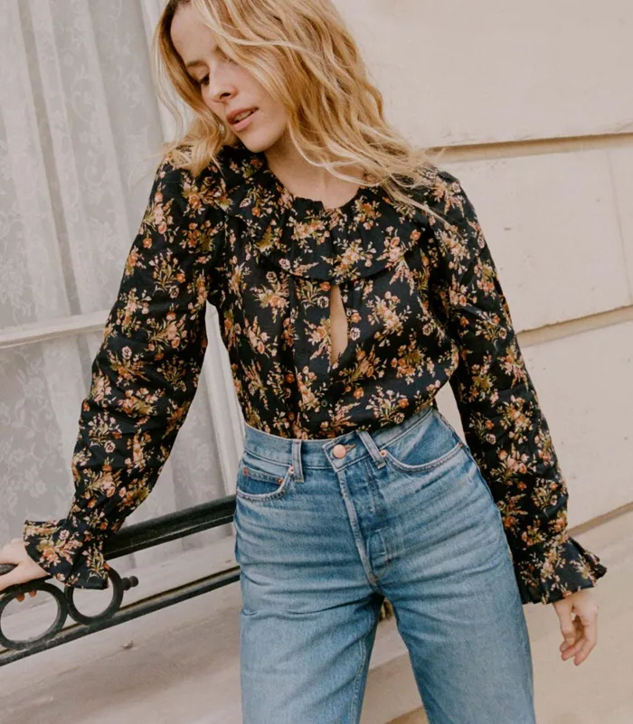 Tops Women DEN Jamie Top Foxglove Floral