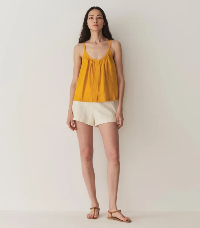 Tops Women DEN Nalina Linen Top Sunflower Tops Women DEN Nalina Linen Top Sunflower