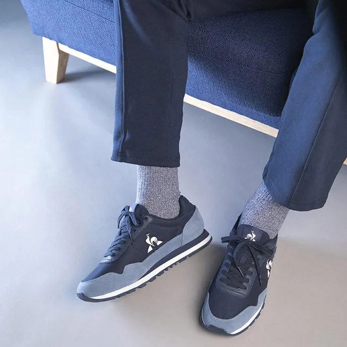 Trainers And Sneakers Men Le Coq Sportif Shoes ASTRA 2 Dress Blue Ashley Blue Trainers And Sneakers Men Le Coq Sportif Shoes ASTRA 2 Dress Blue Ashley Blue