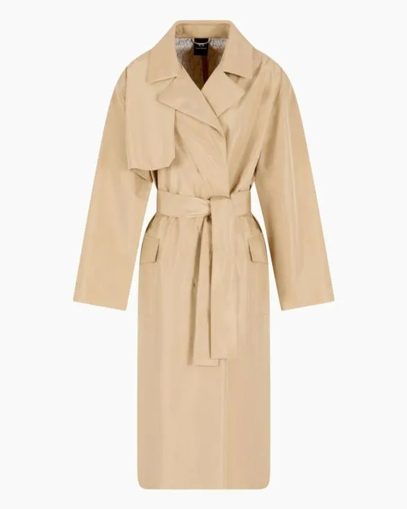 Trench Coats Camel Women Armani Outerwear