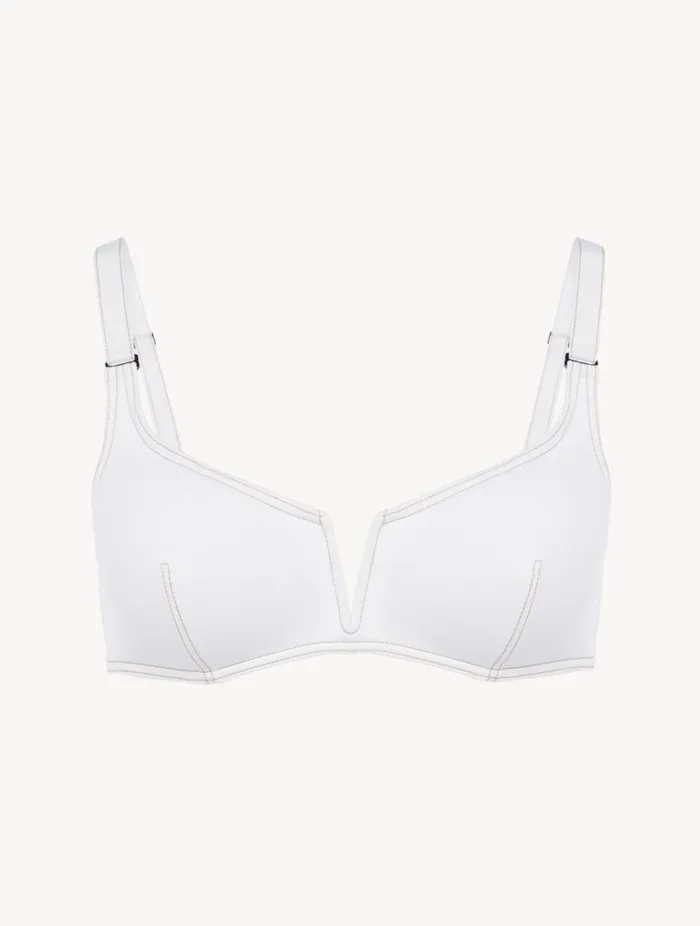 Triangle Bikini Top In White Swim La Perla Bikinis