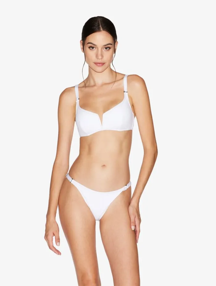 Triangle Bikini Top In White Swim La Perla Bikinis