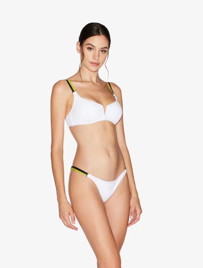 Triangle Bikini Top In White Swim La Perla Bikinis