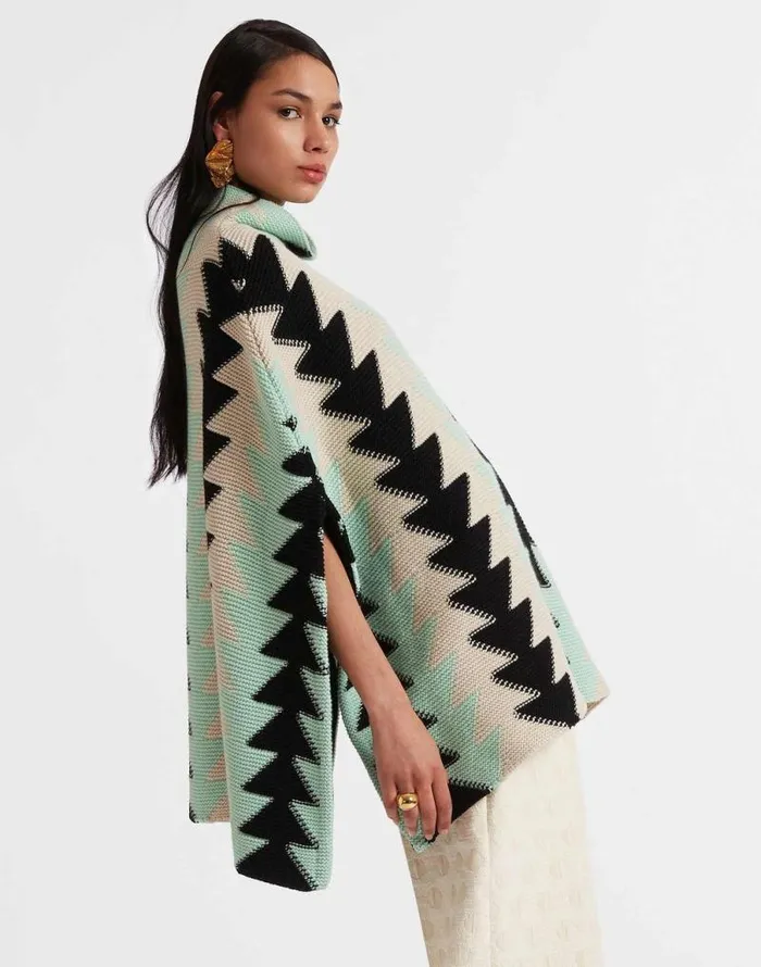 Trine Cape Mint Women La Double J Knitwear