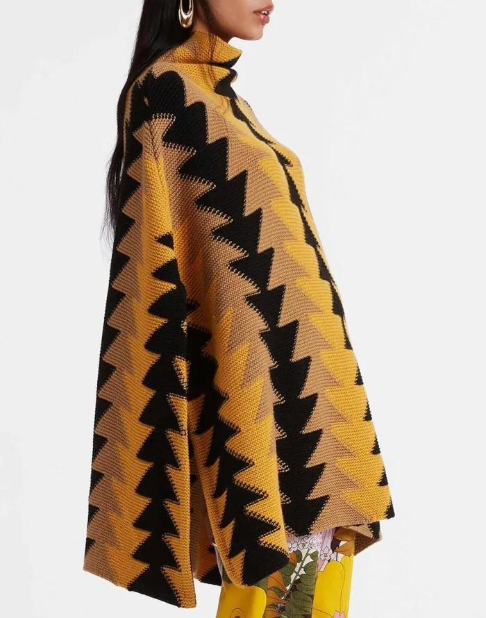 Trine Cape Yellow Women La Double J Knitwear