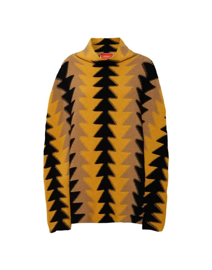 Trine Cape Yellow Women La Double J Knitwear Trine Cape Yellow Women La Double J Knitwear