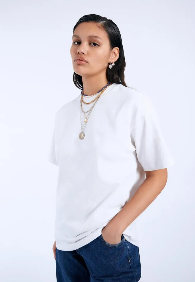 Trooper Tee 8211 White White Men Dr Denim Tees and Longsleeves