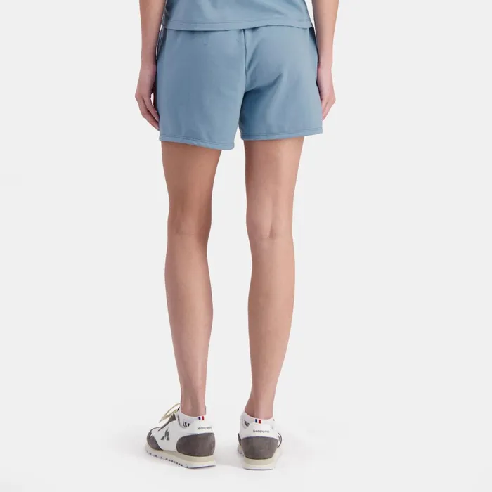 Trousers Joggers And Shorts Women Le Coq Sportif Essentiels Short Femme Faded Denim