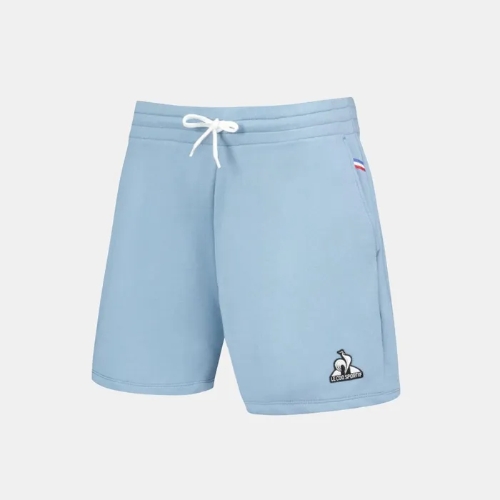 Trousers Joggers And Shorts Women Le Coq Sportif Essentiels Short Femme Faded Denim